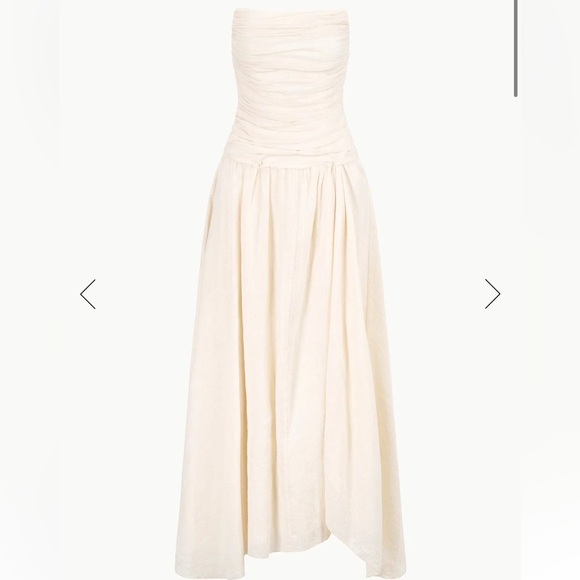 STAUD Hightide Dress Cream - size 4 - Picture 2 of 9